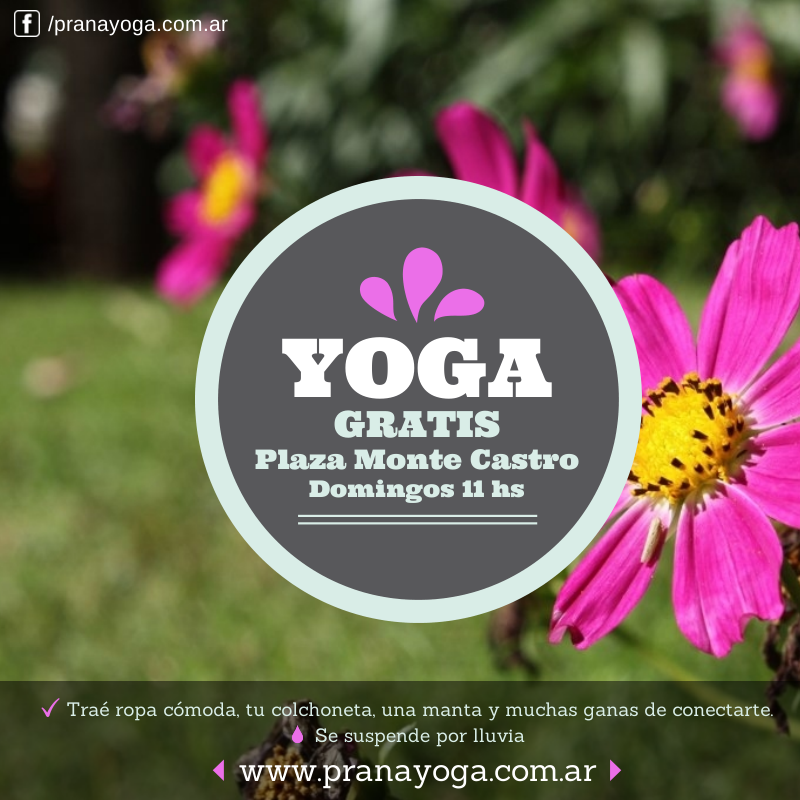 Clases gratis de Yoga al aire libre!