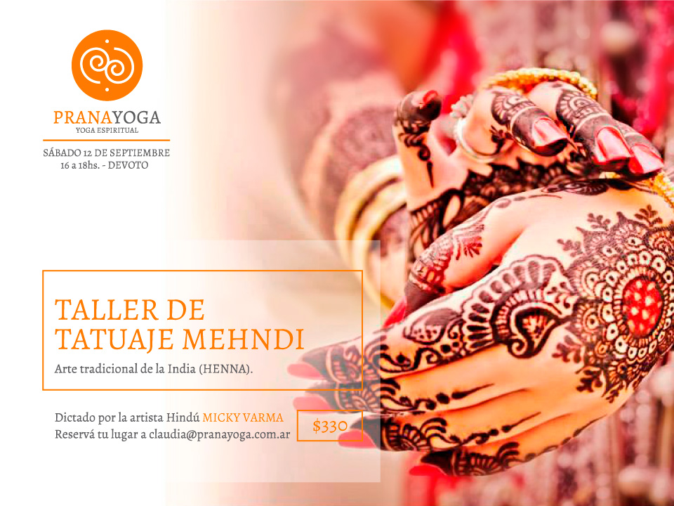 Taller Tatuaje Mehndi 12 de septiembre